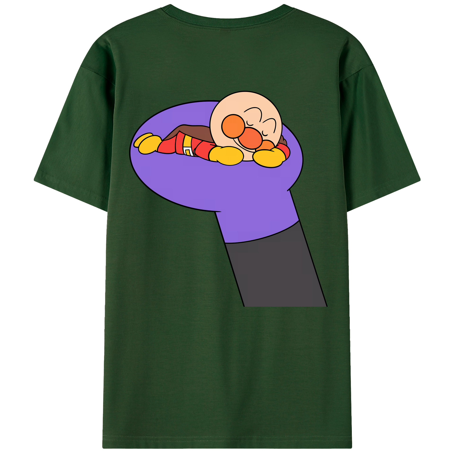 （画像用） アンパンマン Anpanman 綿100％半袖Tシャツ（背面プリント）